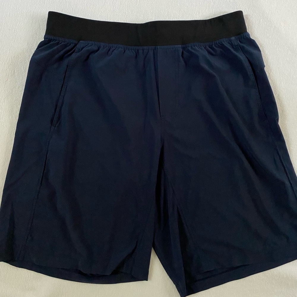 Deep navy blue lululemon shorts